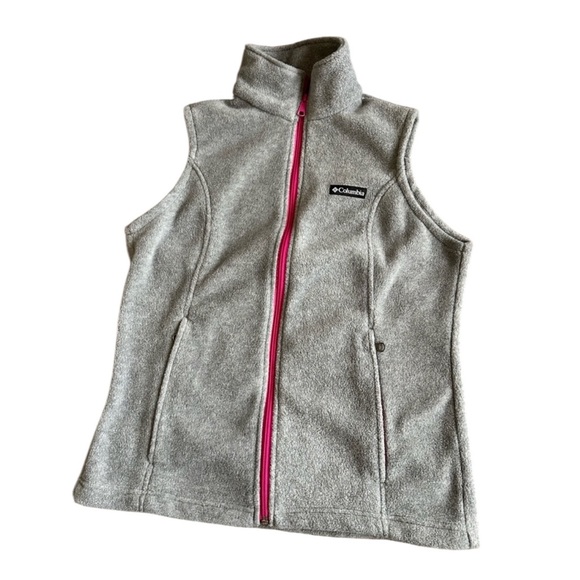 Columbia Jackets & Blazers - Columbia Vest Womens Small Fleece Sleeveless Casual Zip Pockets Outdoors Hiking